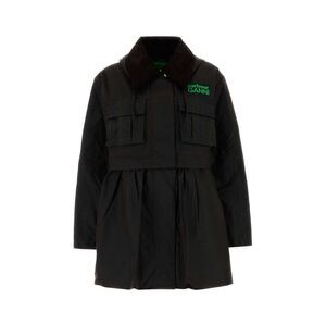 Barbour X Ganni Women Dark Brown Cotton Barbour X Ganni Jacket